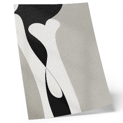 Poster para cozinha Linhas pretas e brancas, contrastes suaves.