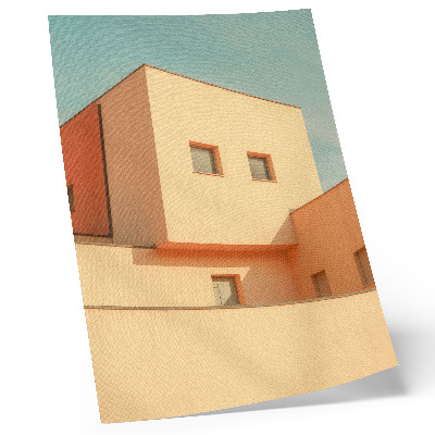 Poster decorativo Arquitetura geométrica com fachada bege