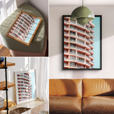 Poster para cozinha Arquitetura moderna com varandas abertas