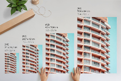 Poster para cozinha Arquitetura moderna com varandas abertas