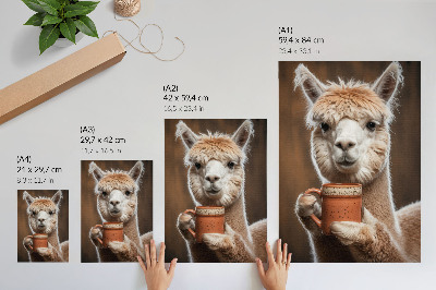 Arte de parede Proximidade animal em tons de marrom quente