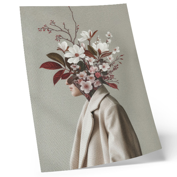 Poster decorativo Buquê de flores com inspiração artística
