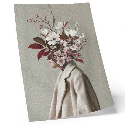 Poster decorativo Buquê de flores com inspiração artística