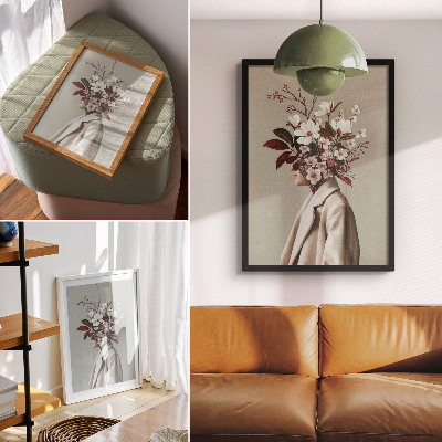 Poster decorativo Buquê de flores com inspiração artística