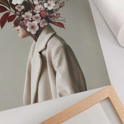 Poster decorativo Buquê de flores com inspiração artística