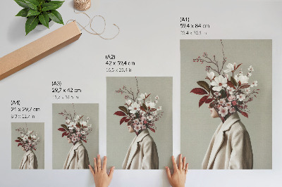 Poster decorativo Buquê de flores com inspiração artística