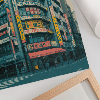 Poster decorativo Inscrições coloridas em edifícios modernistas