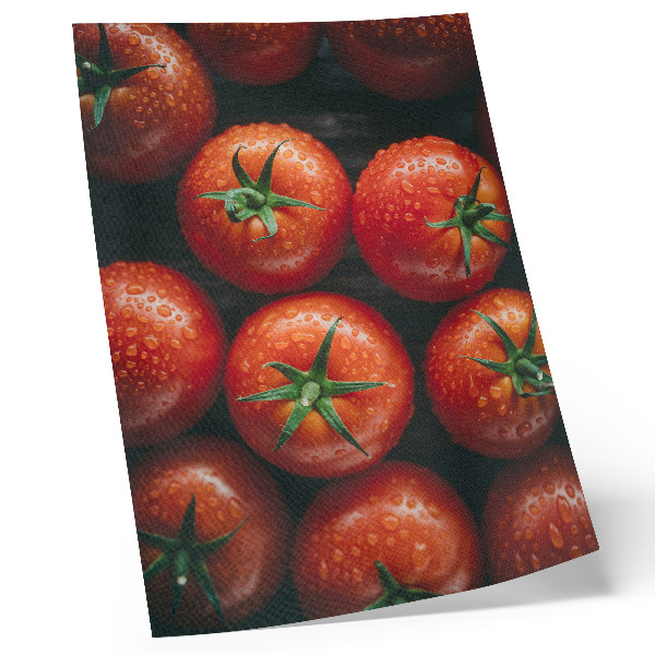 Poster decorativo Tomates suculentos com gotas de água