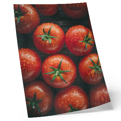 Poster decorativo Tomates suculentos com gotas de água