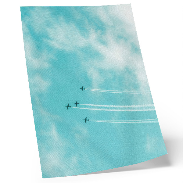 Poster decorativo Aviões no céu em um sistema dinâmico moderno