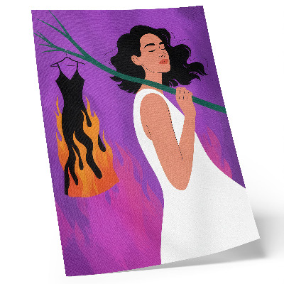 Poster para cozinha Harmonia de cores, uma figura em movimento, uma aura extraordinária.
