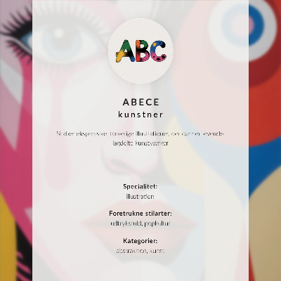Poster para cozinha Harmonia de cores, uma figura em movimento, uma aura extraordinária.