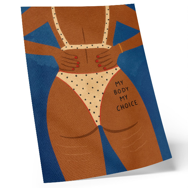 Poster decorativo Uma imagem moderna da força feminina.