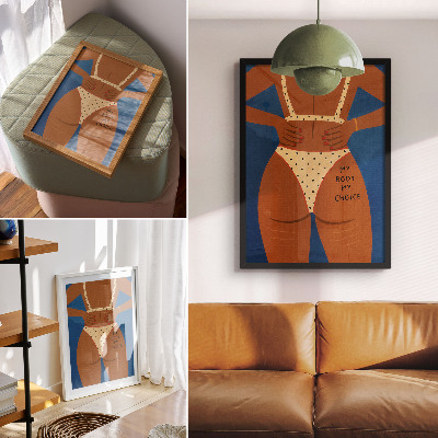 Poster decorativo Uma imagem moderna da força feminina.