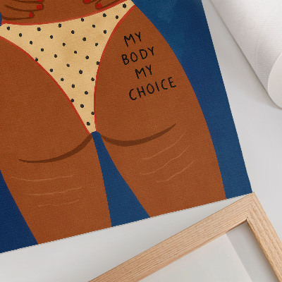 Poster decorativo Uma imagem moderna da força feminina.