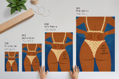 Poster decorativo Uma imagem moderna da força feminina.