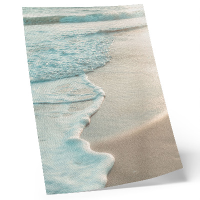 Arte de parede Ondas quebrando suavemente na areia, uma atmosfera tranquila.