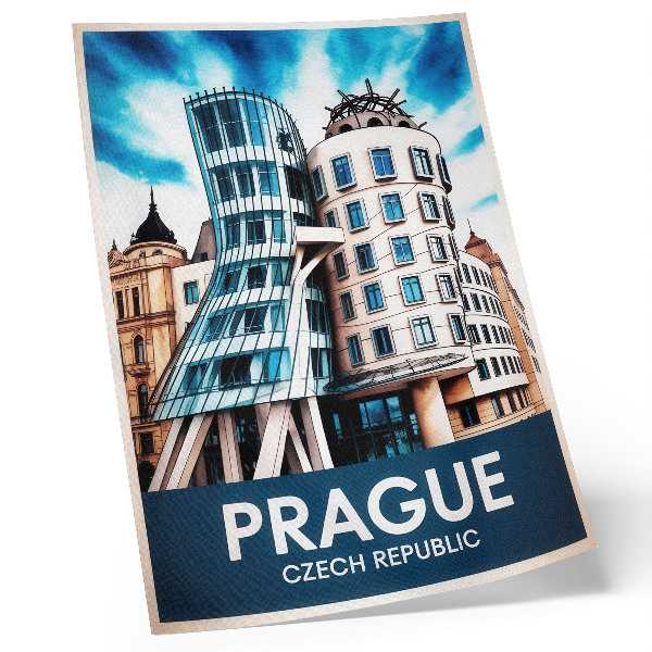 Arte de parede Modernidade da arquitetura futurista de Praga