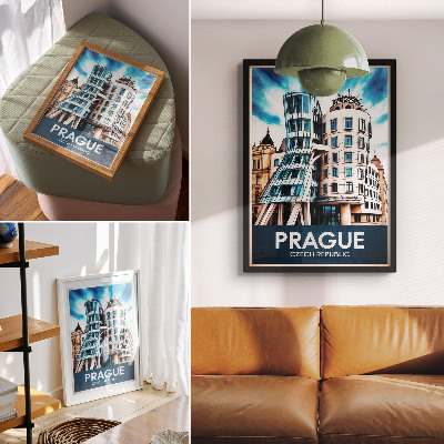 Arte de parede Modernidade da arquitetura futurista de Praga