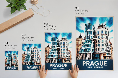 Arte de parede Modernidade da arquitetura futurista de Praga
