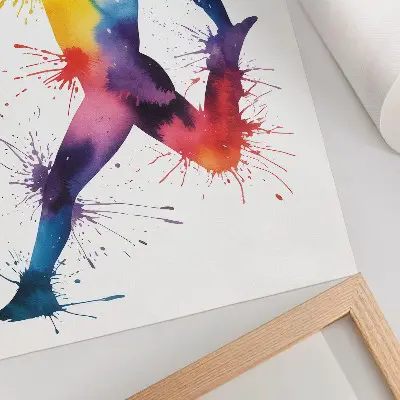 Poster para cozinha ilustração com uma espada em cores vivas