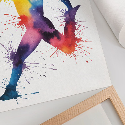 Poster para cozinha Uma figura em cores vivas com uma espada.