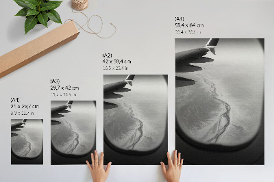 Poster para cozinha Perspectiva de voo, humor minimalista, natureza
