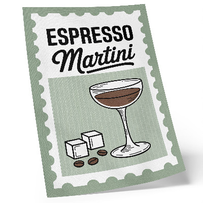 Arte de parede Gráficos em estilo vintage de Espresso Martini