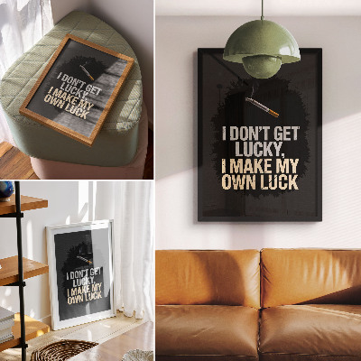 Arte de parede Slogan motivacional: design minimalista