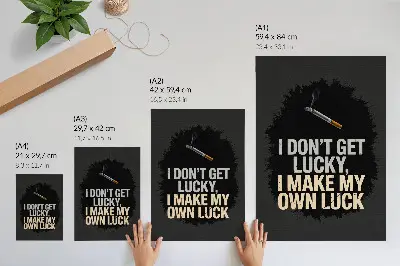 Arte de parede slogan motivacional com design minimalista