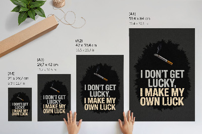 Arte de parede Slogan motivacional: design minimalista
