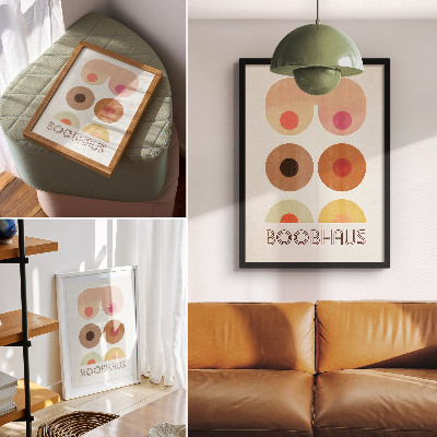 Poster para cozinha Gráficos em estilo Bauhaus da Boobhaus