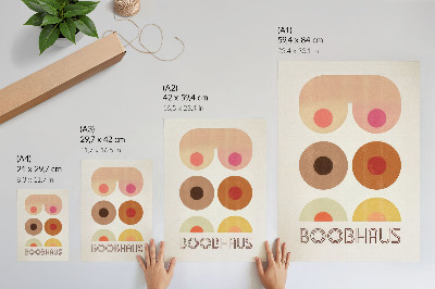 Poster para cozinha Gráficos em estilo Bauhaus da Boobhaus