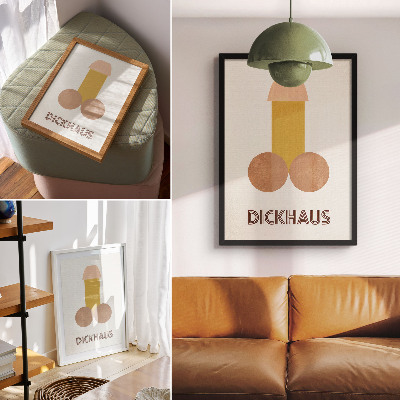 Poster decorativo Gráficos no estilo Bauhaus de Dickhaus