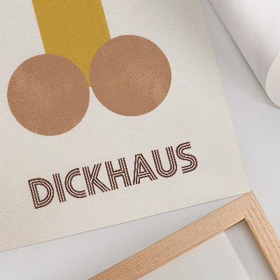 Poster decorativo Gráficos no estilo Bauhaus de Dickhaus