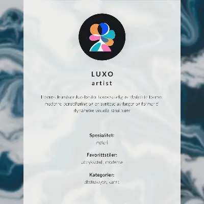 Arte de parede com fortes contrastes de vermelho e azul em estilo moderno