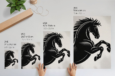 Poster decorativo Contraste em preto e branco com dinamismo moderno