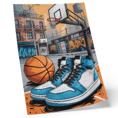 Poster para cozinha Parque infantil urbano com grafite em estilo moderno