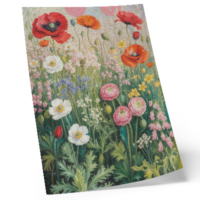 Arte de parede Uma explosão floral de cores, cheia de vida e energia.
