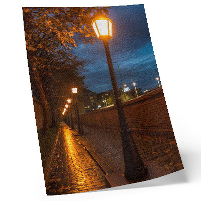 Poster decorativo Luzes noturnas em becos, brilho quente, atmosfera tranquila