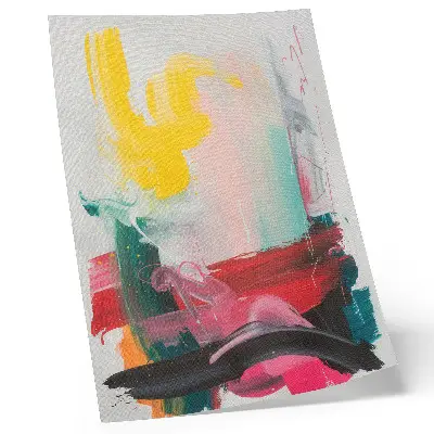 Poster para cozinha com cores vibrantes cheias de emoção e movimento