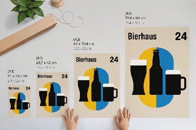 Poster decorativo Cores contrastantes e formas geométricas