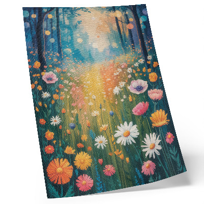 Poster decorativo Flores coloridas em estilo moderno e atmosfera alegre.