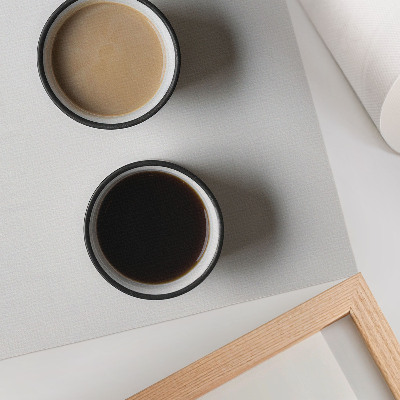 Poster decorativo Arranjo minimalista de três bebidas diferentes