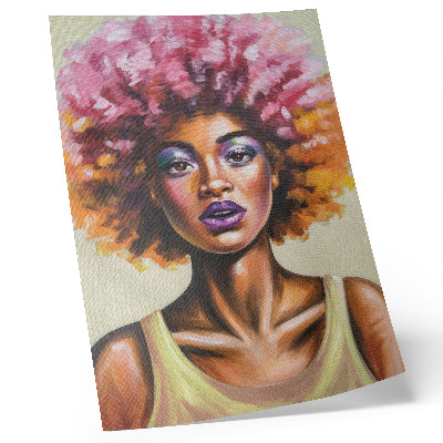 Arte de parede Cores vibrantes, figura expressiva, forte expressão facial