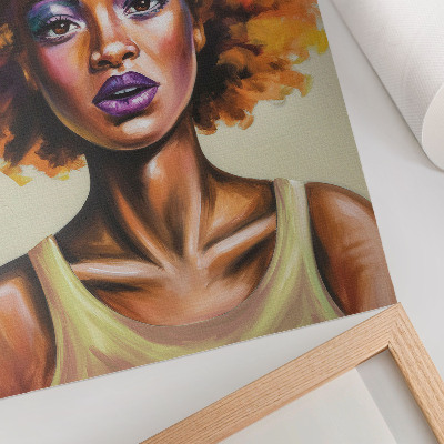 Arte de parede Cores vibrantes, figura expressiva, forte expressão facial