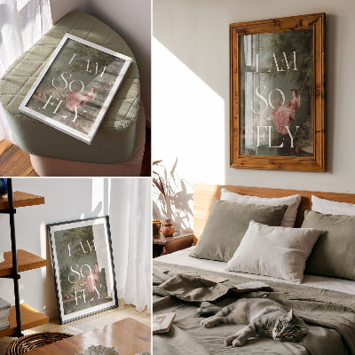 Impressão em tela Estilo retrô, natureza e elegância