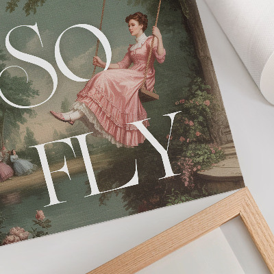 Impressão em tela Estilo retrô, natureza e elegância