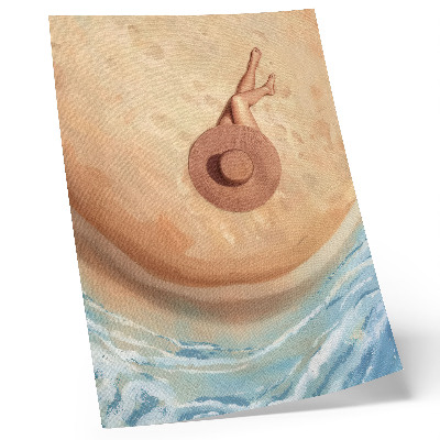 Arte de parede Chapéu de praia, descanso, sol, calor