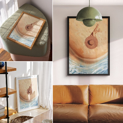 Arte de parede Chapéu de praia, descanso, sol, calor